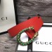 Gucci Width 3.5cm Crystal Dionysus Buckle Leather Belt Red 2017