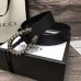 Gucci Width 3.5cm Crystal Dionysus Buckle Leather Belt Black 2017