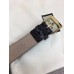 Gucci Width 3.5cm Crocodile Textured Square Buckle Belt Black/Gold 2018