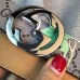 Gucci Tian print canvas belt with interlocking G