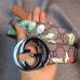 Gucci Tian print canvas belt with interlocking G