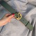 Gucci Leather belt with interlocking G green