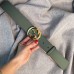 Gucci Leather belt with interlocking G green