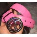 Gucci Leather belt with interlocking G pink