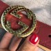 Gucci Signature belt with G buckle 370543 burgundy