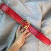 Gucci Signature belt with G buckle 370543 red