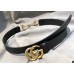 Gucci GG Width 3cm Calfskin Belt Black 2018