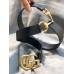 Gucci GG Width 3cm Calfskin Belt Black 2018