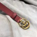 Gucci GG Width 2cm Calfskin Belt Burgundy 2018