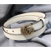 Gucci GG Width 2cm Calfskin Belt White 2018