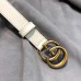 Gucci GG Width 2cm Calfskin Belt White 2018