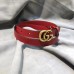 Gucci GG Width 2cm Calfskin Belt Red 2018