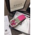 Gucci Width 4cm Signature Leather Belt Fuchsia with Interlocking G Buckle