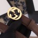 Gucci Width 2.5cm Signature Leather Belt Brown with Interlocking G Buckle