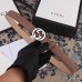 Gucci Width 2.5cm Signature Leather Belt Nude with Interlocking G Buckle