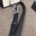 Gucci Width 3.5cm Leather Belt Black with G Buckle