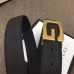 Gucci Width 3.5cm Leather Belt Coffee with G Buckle