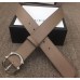 Gucci Width 4cm Leather Belt Nude with Square Buckle