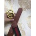 Gucci Web Belt with Double G Buckle 409416 4cm Width Gold Hardware