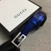 Gucci Width 2.5cm Leather Belt Blue with G Buckle 2018