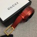 Gucci Width 2.5cm Leather Belt Red with G Buckle 2018