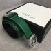 Gucci Width 3cm Leather Belt Green With Interlocking G Buckle