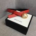 Gucci Width 3cm Leather Belt Red With Interlocking G Buckle