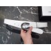 Gucci Width 3/3.5cm Leather Belt White with White Crystal Dionysus Buckle