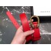 Gucci Width 3/3.5cm Leather Belt Red with Dionysus Buckle