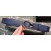 Gucci Width 3.5cm Leather Belt Navy Blue with Dionysus Buckle