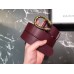 Gucci Width 3.5cm Leather Belt Burgundy with Dionysus Buckle