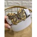 Gucci Width 4cm Leather Belt White with Butterfly Buckle