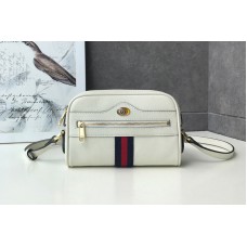 Gucci 517350 Ophidia mini bags White Leather With Web