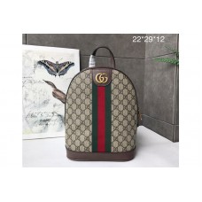 Gucci 552884 small backpack Beige/ebony GG Supreme canvas