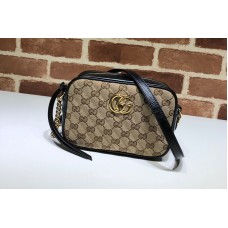 Gucci 448065 GG Marmont matelasse mini bag in GG Canvas