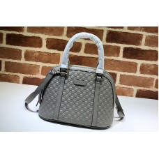 Gucci 449654 Gucci Signature Leather Top Handle Bag Grey Signature leather