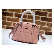 Gucci 449654 Gucci Signature Leather Top Handle Bag Pink Signature leather