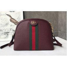 Gucci 499621 Ophidia small shoulder bag Burgundy Leather With Web