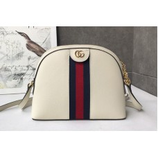 Gucci 499621 Ophidia small shoulder bag White Leather With Web