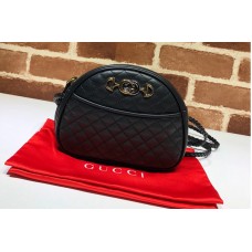 Gucci 534951 Laminated Leather Mini Bags in Black Leather