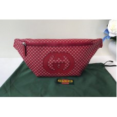 Gucci 536416 Gucci-Dapper Dan Belt Bag in Red GG Leather