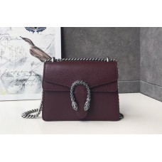 Gucci 421970 Dionysus leather mini bag in Bordeaux Leather