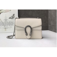 Gucci 421970 Dionysus leather mini bag in White Leather