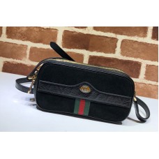 Gucci 546597 Ophidia Mini GG Bag in Black Suede Leather