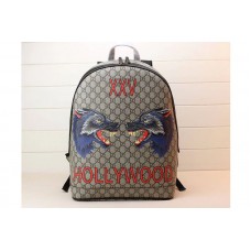 Gucci 419584 Wolf Print GG Supreme Backpack