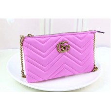 Gucci 443447 GG Marmont mini chain bags Pink