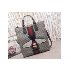 Gucci 437549 Web Animalier GG Supreme Tote with Bee