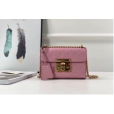 Gucci 409487 Padlock small Signature shoulder bags Pink