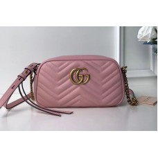 Gucci 447632 GG Marmont Matelasse Shoulder Bags Pink