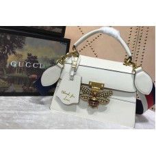 Gucci 476541 Queen Margaret Small Top Handle Bag White